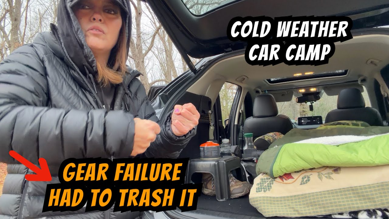Cold Car Camp | Gear Fail | No Build Bed Setup as Comfy as your Own Bed