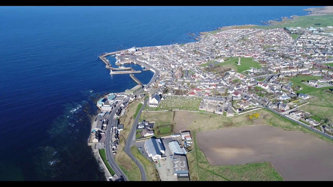 DJI Phantom 4 Pro Banff/Macduff, Aberdeenshire/Scotland from skye