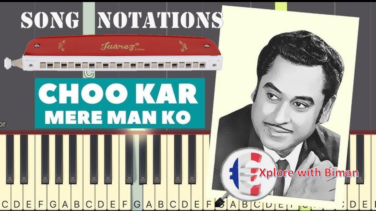 #Chhookar Mere Mann Ko Song Notations #Harmonica #Hindi song tutorial #AdiYogi