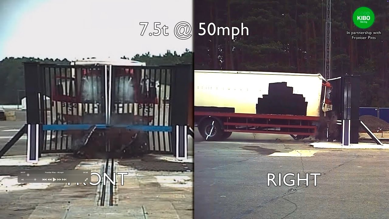 Hostile Vehicle Mitigation, Crash Test - KIBO Sikring