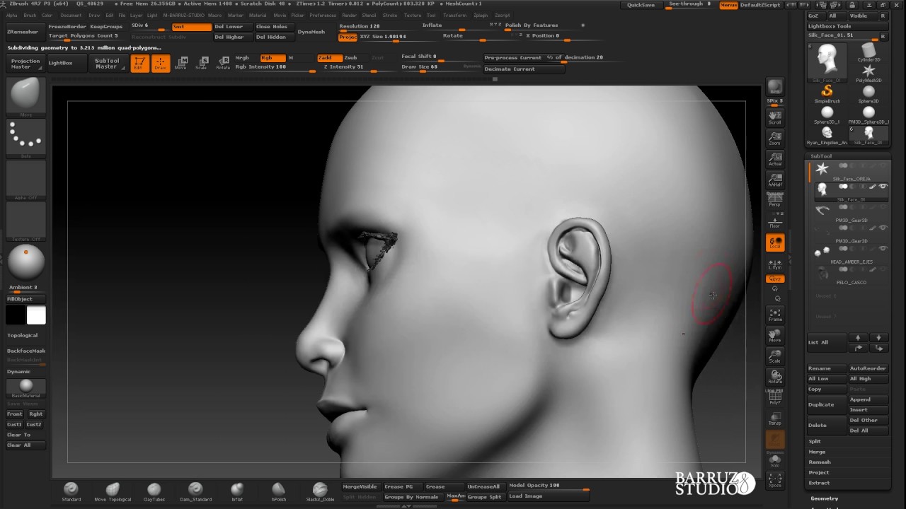 Cómo esculpir orejas rápidamente en ZBrush