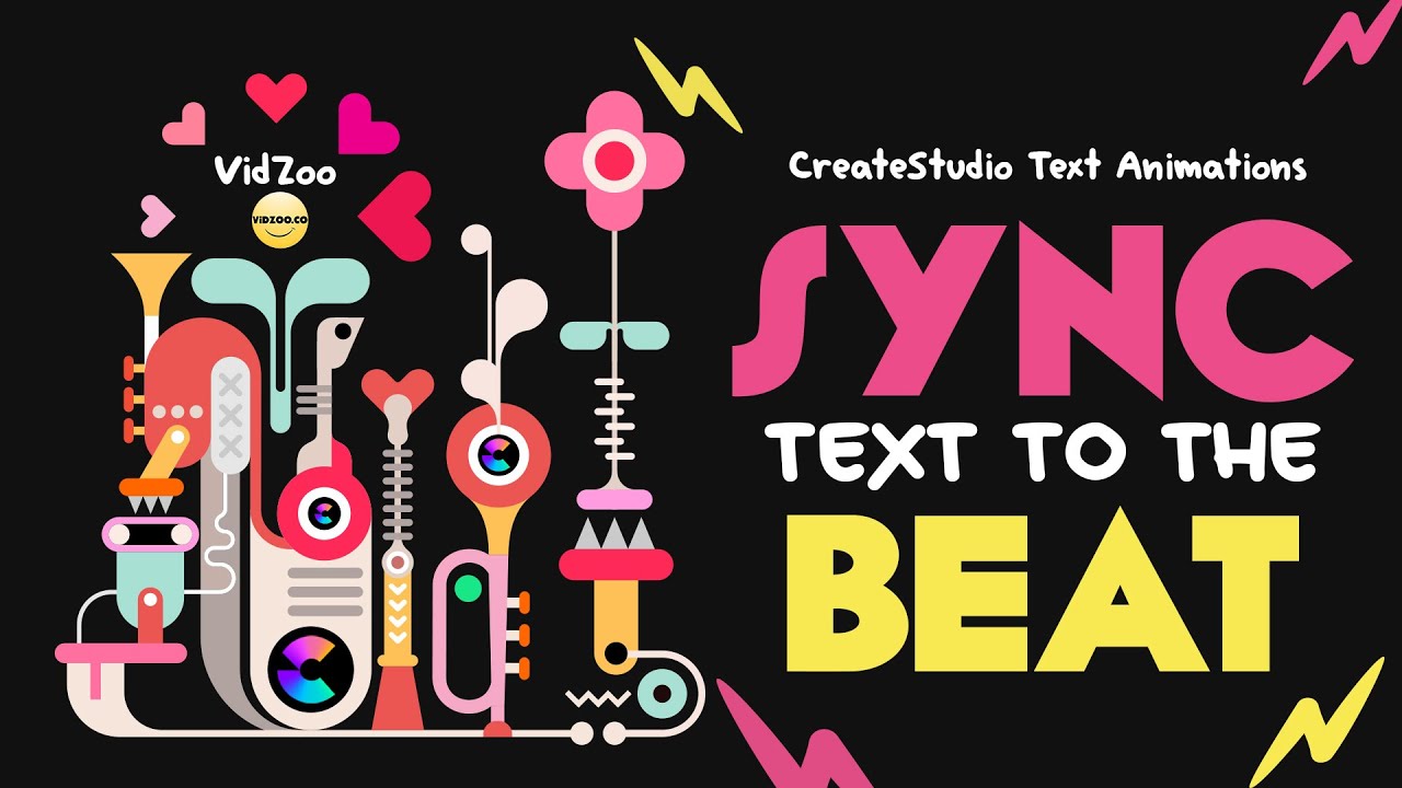 Dynamic Text Animation and Beat Sync in CreateStudio