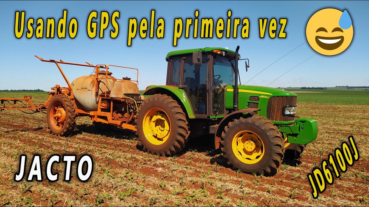 Comprei um  GPS para facilitar na pulverização 