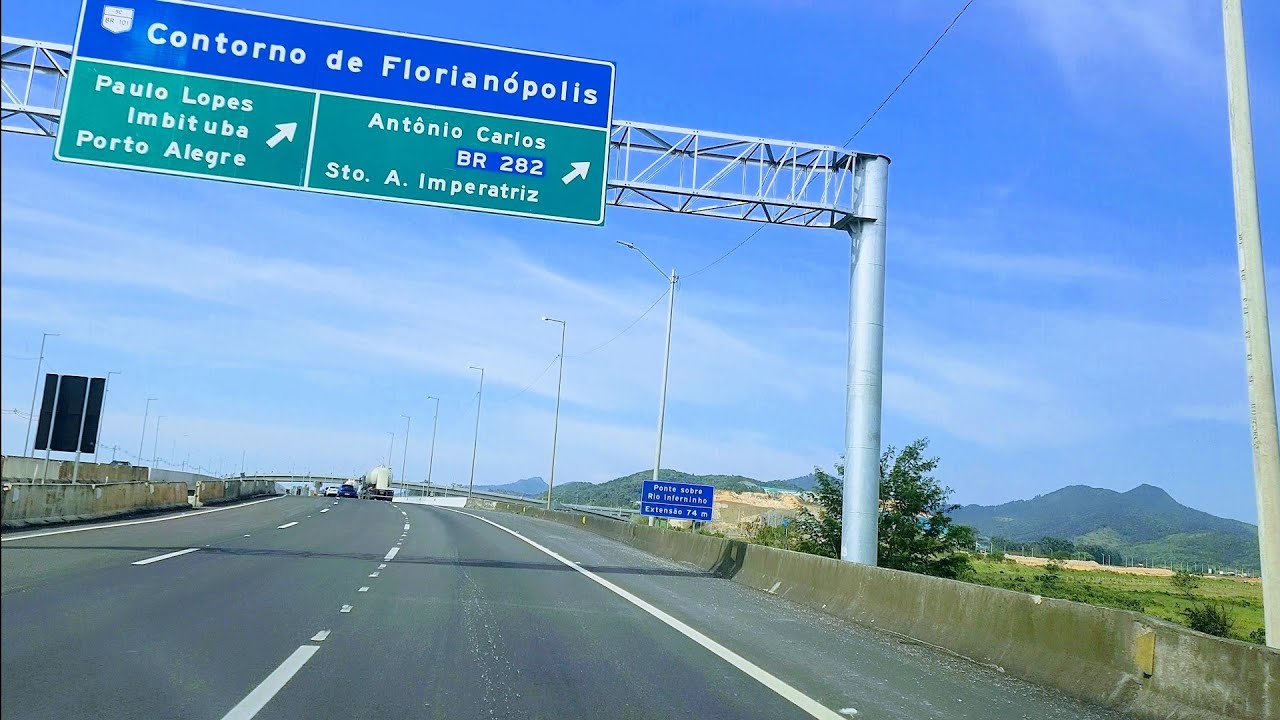 Indo a  Florianópolis SC. passando pelo bairro Coqueiros