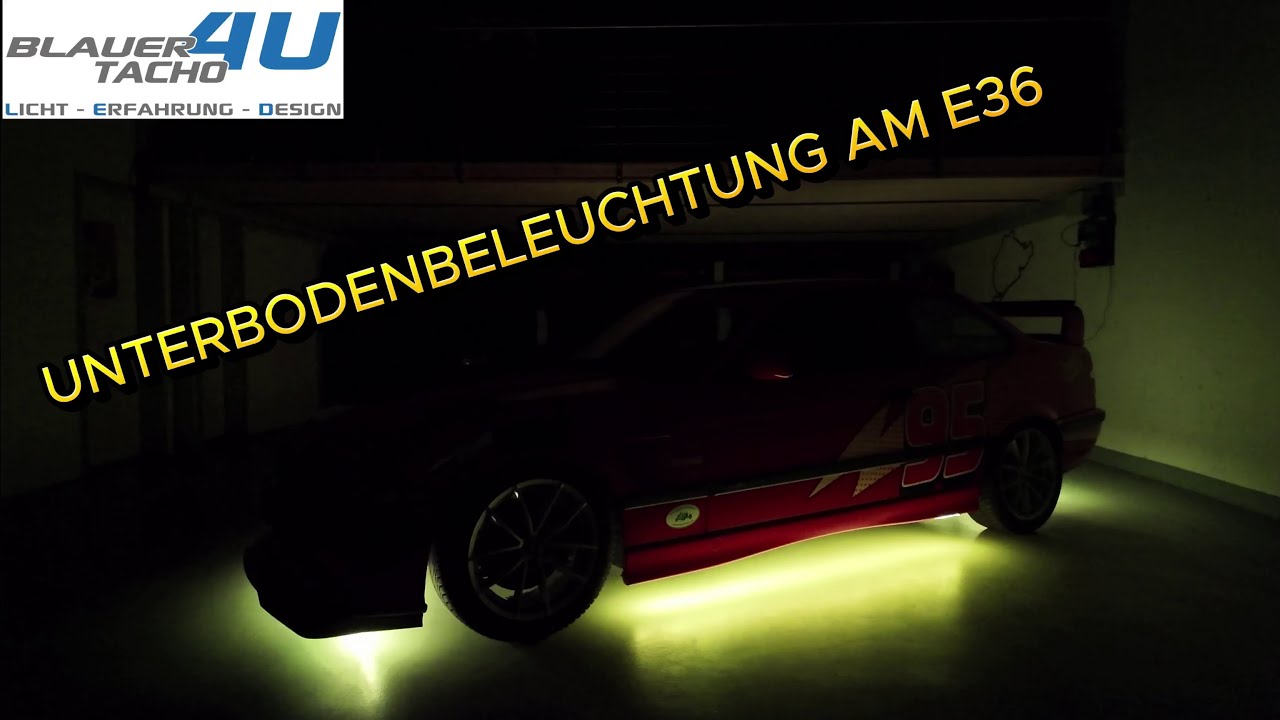 LETRONIX UNTERBODENBELEUCHTUNG am BMW E36! | Unboxing + Montage + Night-Porn | blauertacho4u
