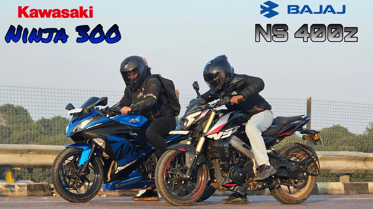Bajaj Pulsar Ns400z 2025 vs Kawasaki ninja 300 || Drag Race || Unexpected Result 
