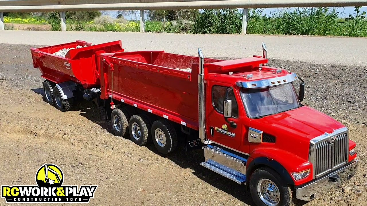 RC Western Star 49X dump truck & Krampe tipper trailer