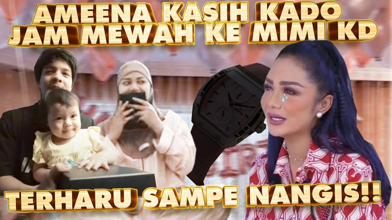 AMEENA ATTA AUREL SURPRISE MIMI KADO!! SAMPE GABISA BERKATA KATA!
