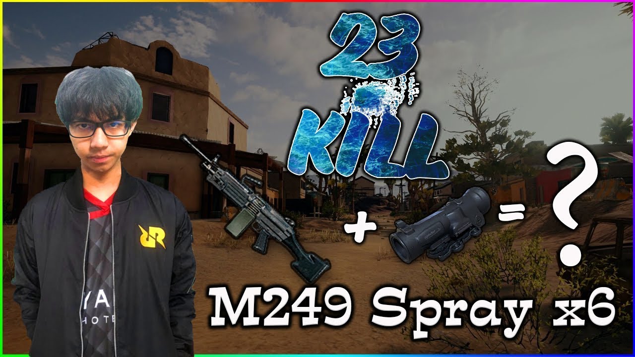 PUBG M : RRQ D2E M249+X6 very ?