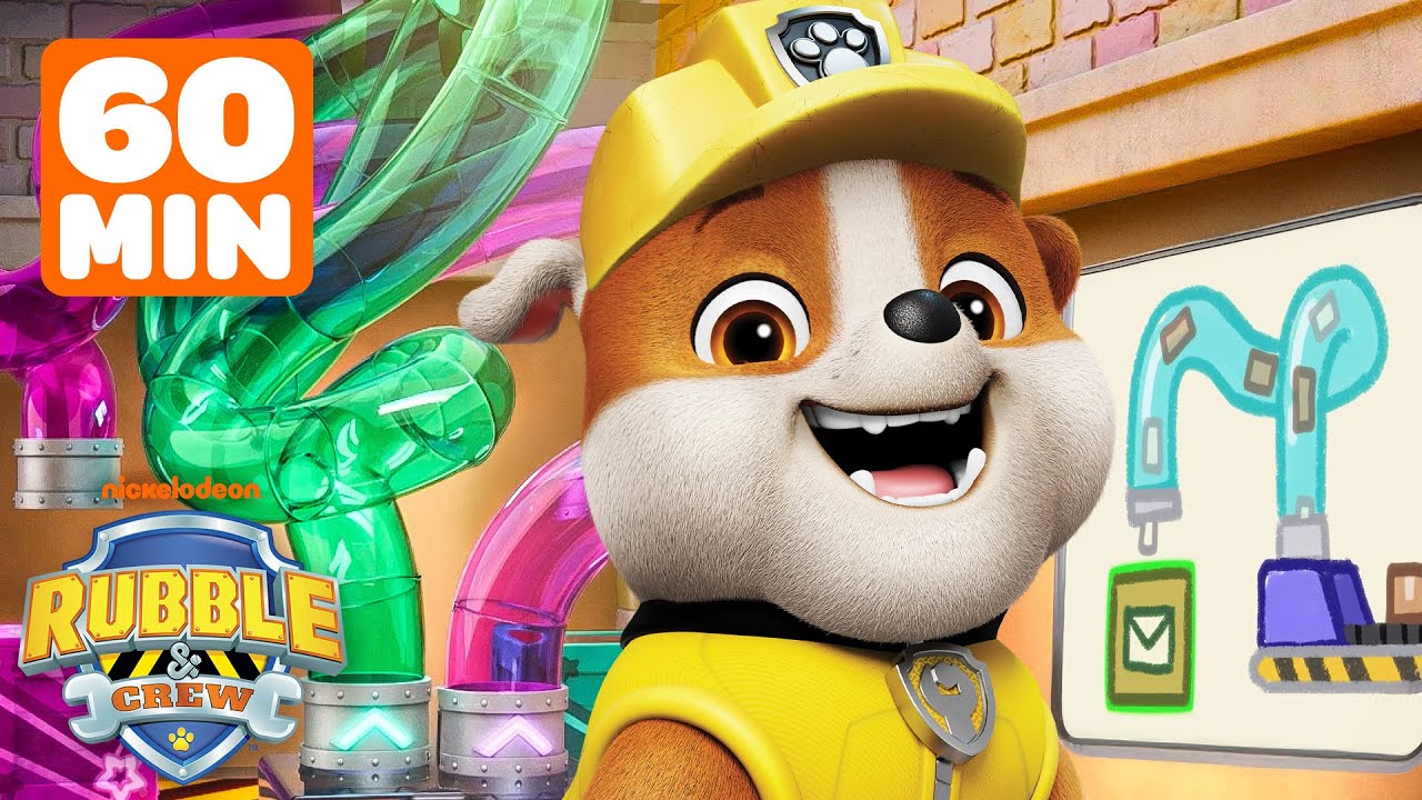 Rubble Finds Engineering Solutions! w/ Charger & Mix | 1 Hour | Rubble & Crew