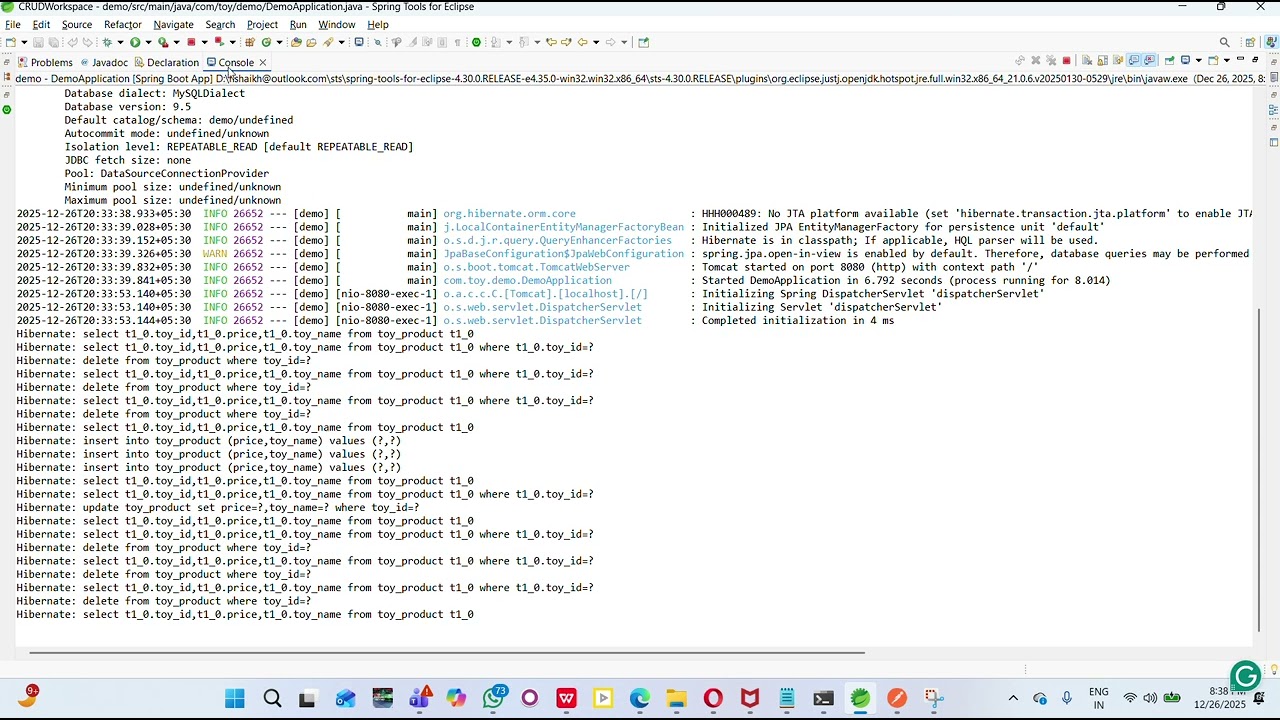 CRUD Springboot MySQL