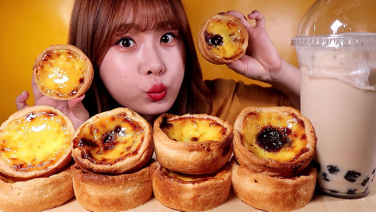 ASMR Egg Tarts 에그타르트 리얼사운드 먹방 l Mukbang Real Sounds