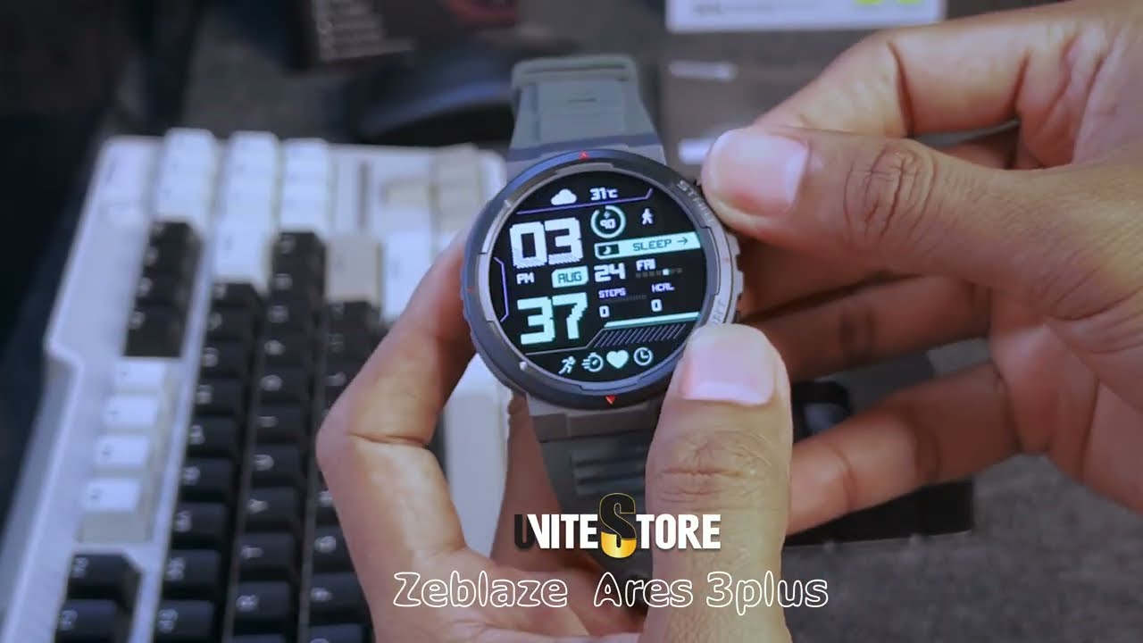 Best Budget smartwatch Zeblaze ARES 3plus Unboxing 2025