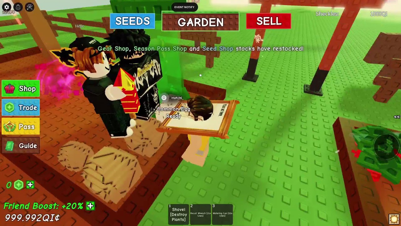 🔴live🔴 Grow a Garden restarting!!