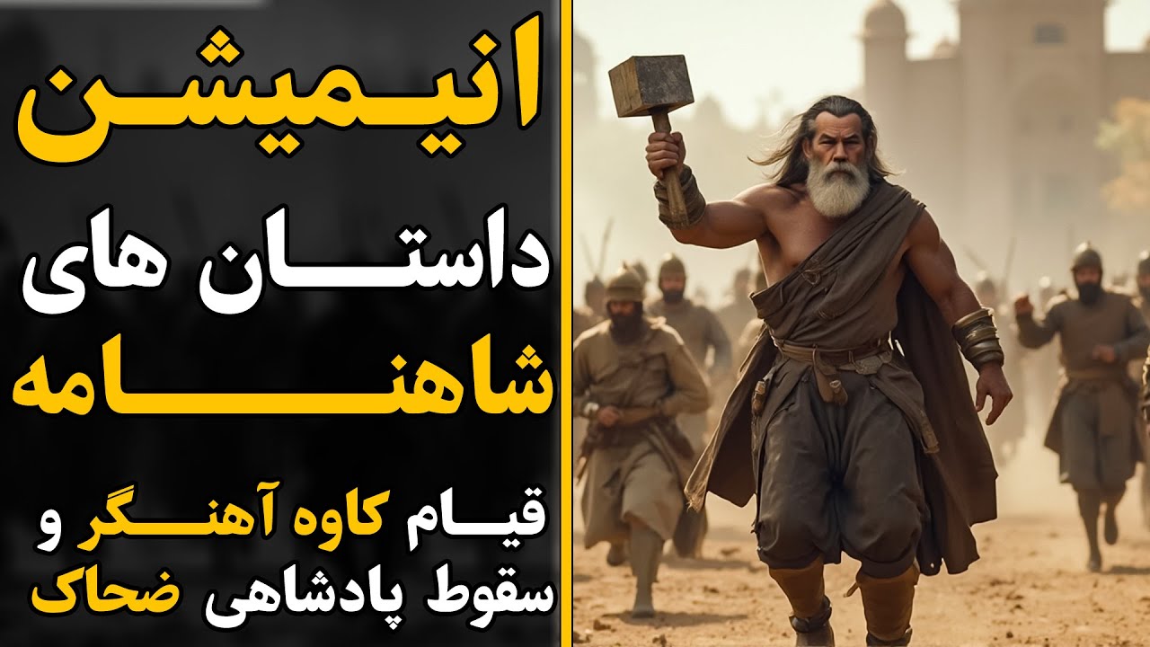 انیمیشن  سینمایی، حماسی شاهنامه | قیام کاوه آهنگر و فریدون علیه ضحاک مار‌دو‌ش