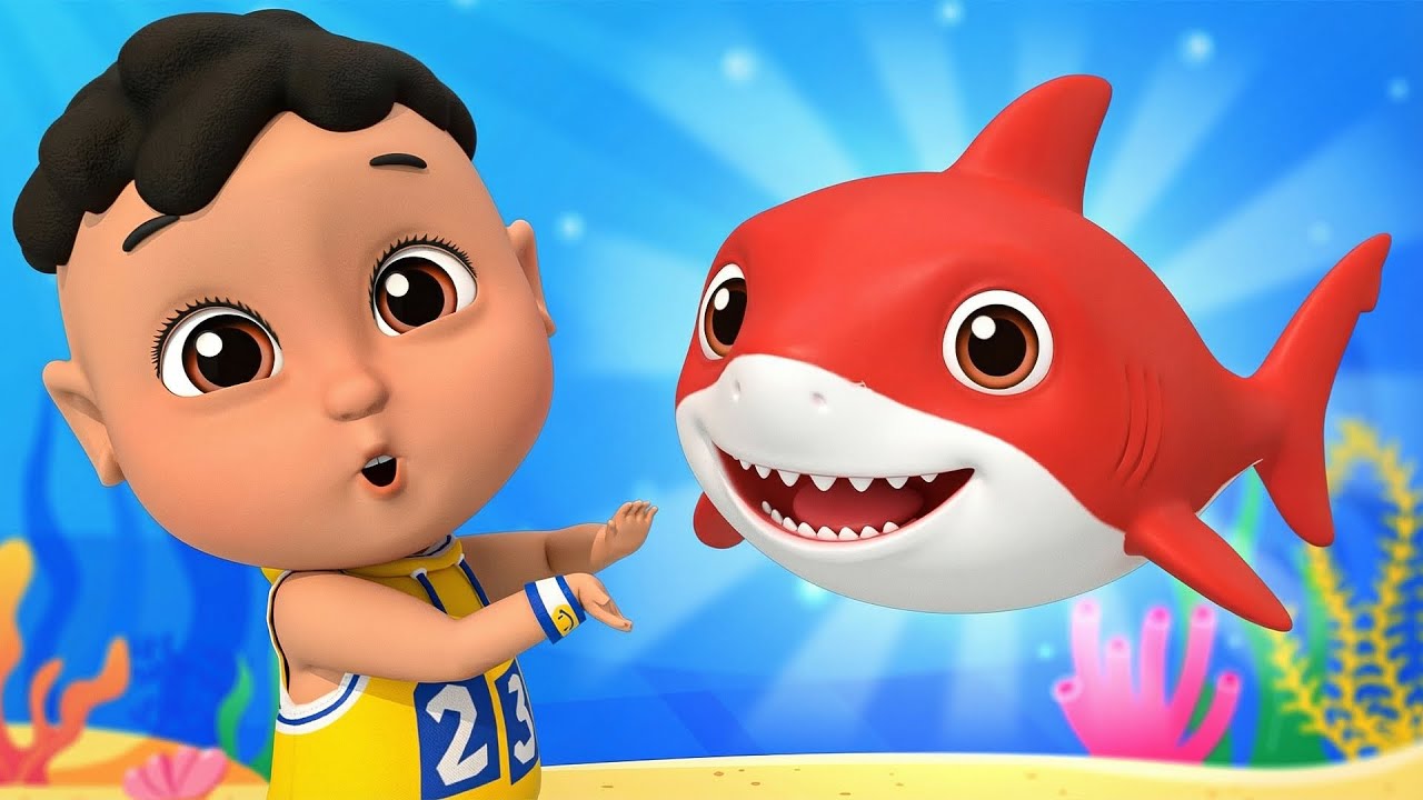 Baby Shark - Cores Divertidas | Aprendendo As Cores | Caetano em Português - Kids Song