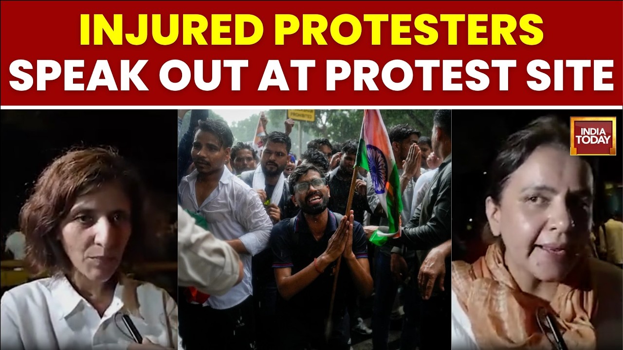 'Lathi Charge Is Our Medal': Injured Protesters Speak Out At Jantar Mantar | CJP Protest|India Today