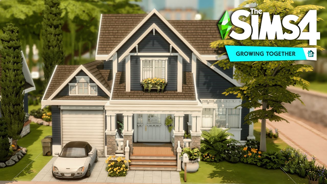 The Sims 4 Growing Together l Blue Suburban l Speed Build