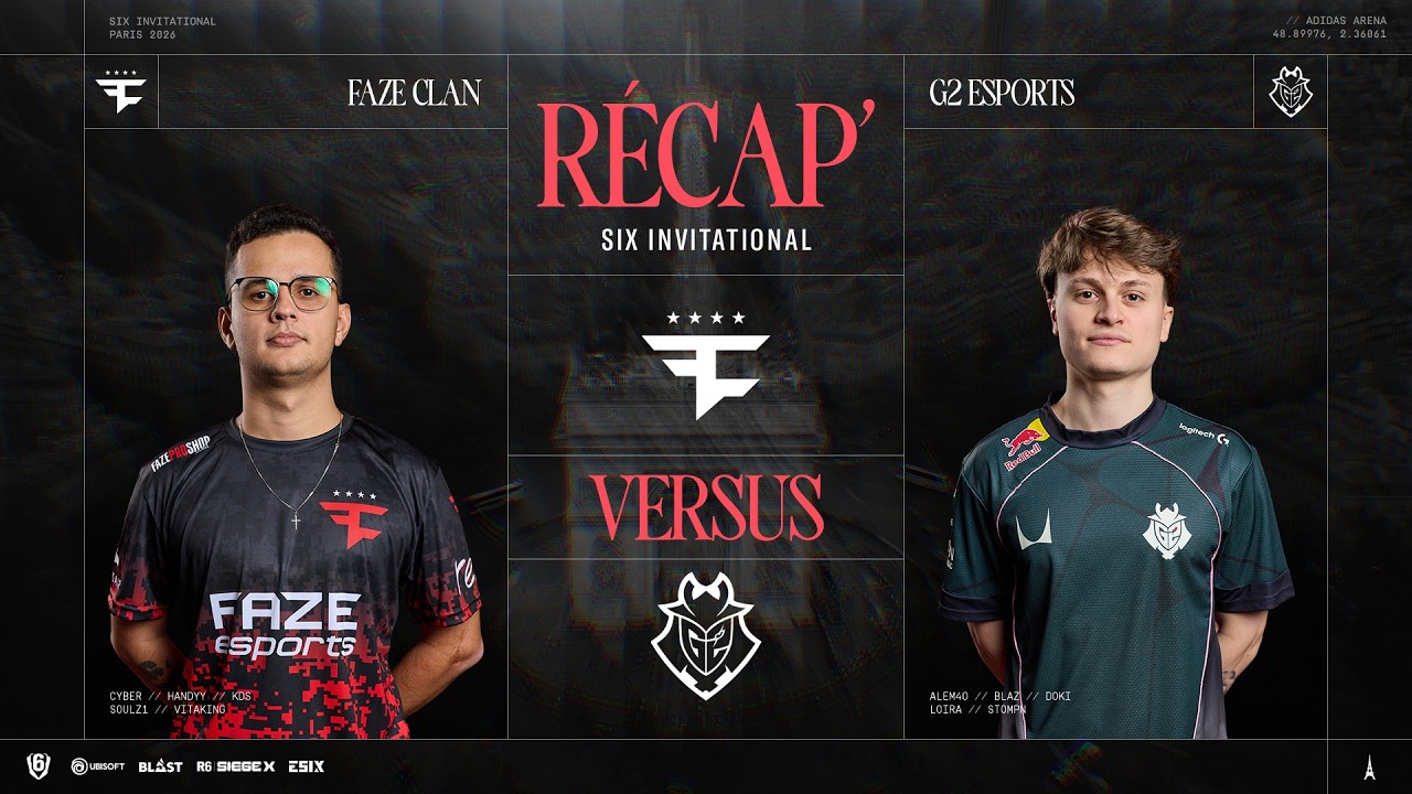 R&eacute;cap Six Invitational 2026 - Group Stage / Groupe C / Day 5 - Faze Clan vs G2 Esports