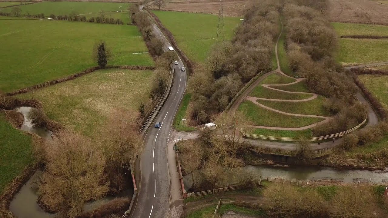 Wigston magna/Wigston AC Canal - DJI Mavic Pro Drone Footage Leicestershire 2020