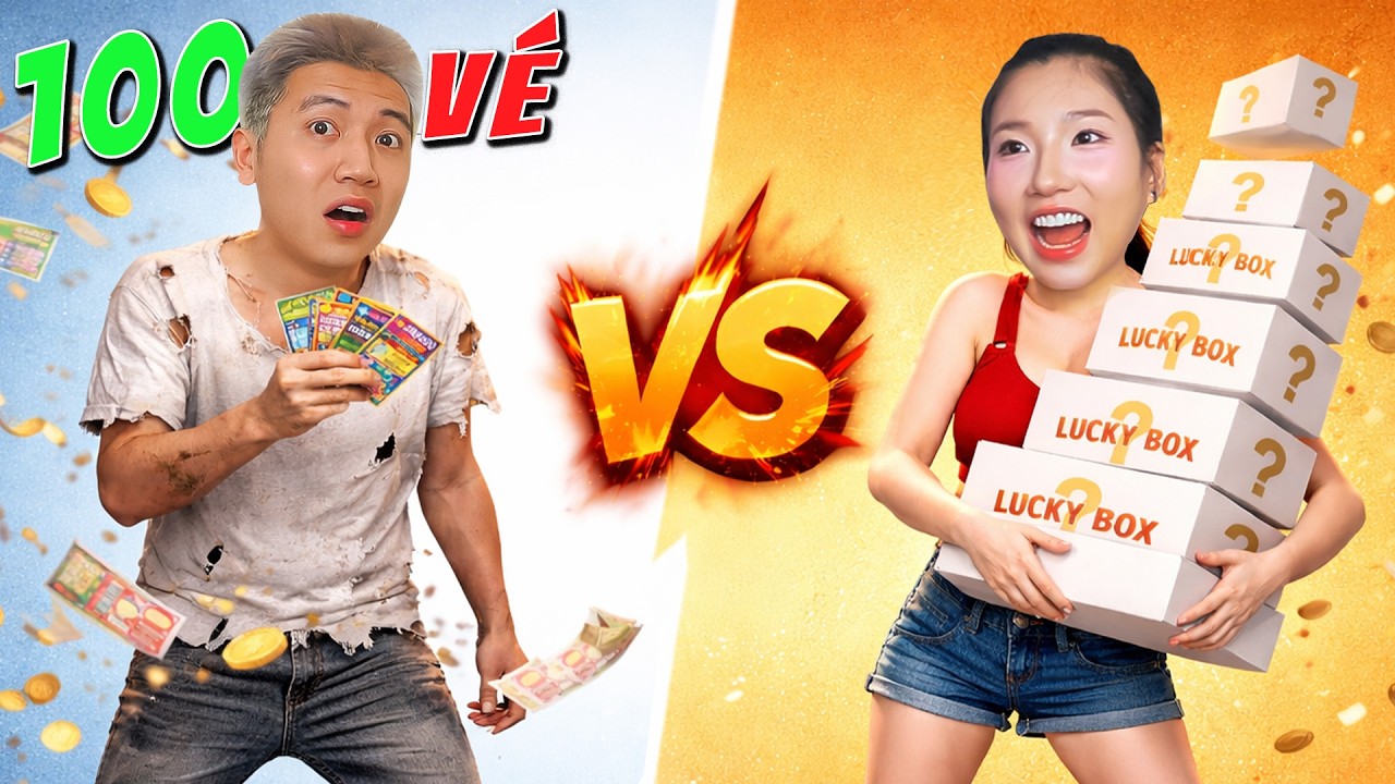 100 Tờ Vé Số Đại Chiến Với Lucky Box Xem Cái Nào Trúng Lớn