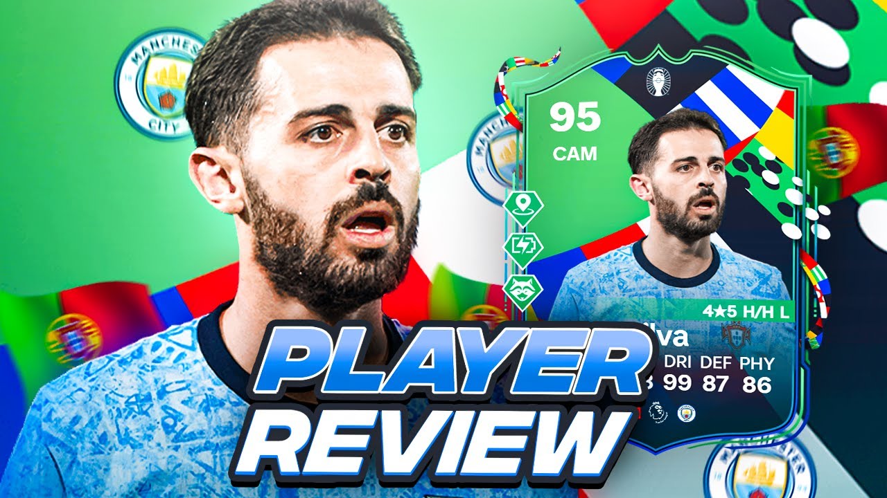 4⭐5⭐ 95 UEFA EURO PATH TO GLORY SILVA PLAYER REVIEW | BERNARDO SEASON OBJ | FC 24 Ultimate Team