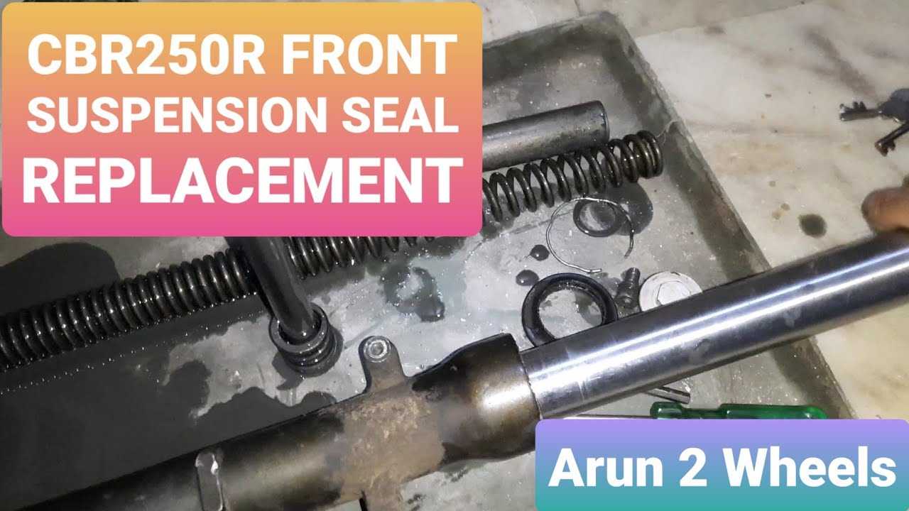 Honda CBR250R Front Suspension Seal Replacement and Tools Required