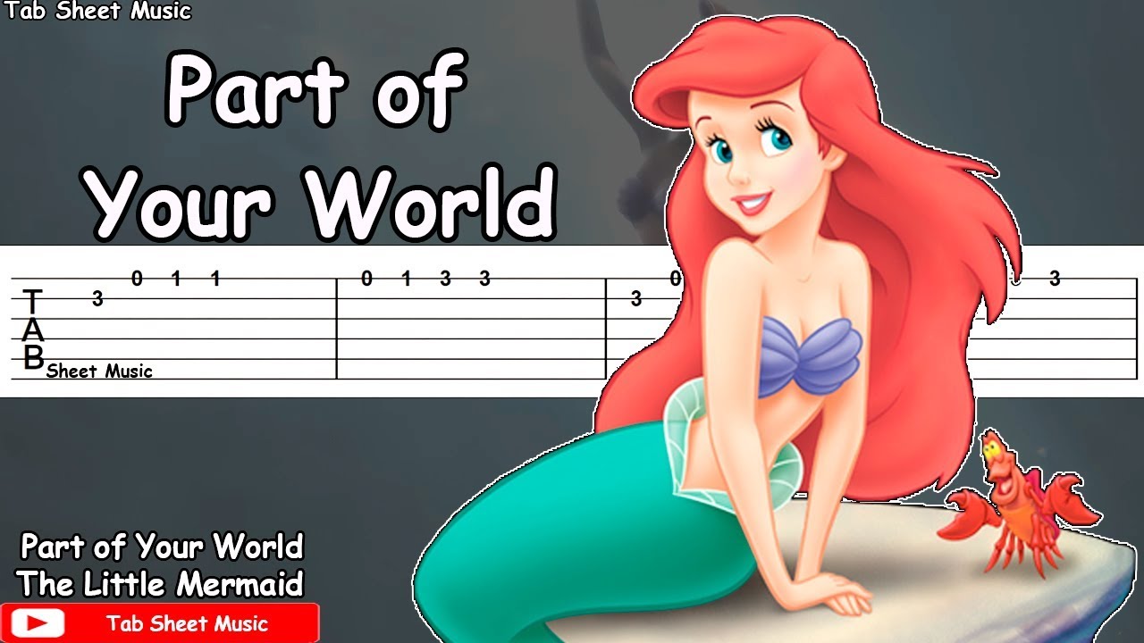 The Little Mermaid - Part of Your World Guitar Tutorial