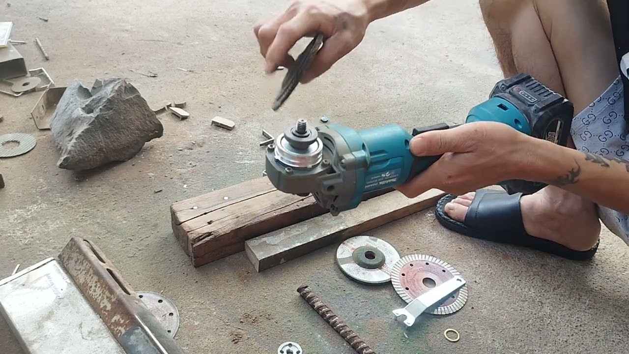 Test sức mạnh của máy mài góc giá rẻ