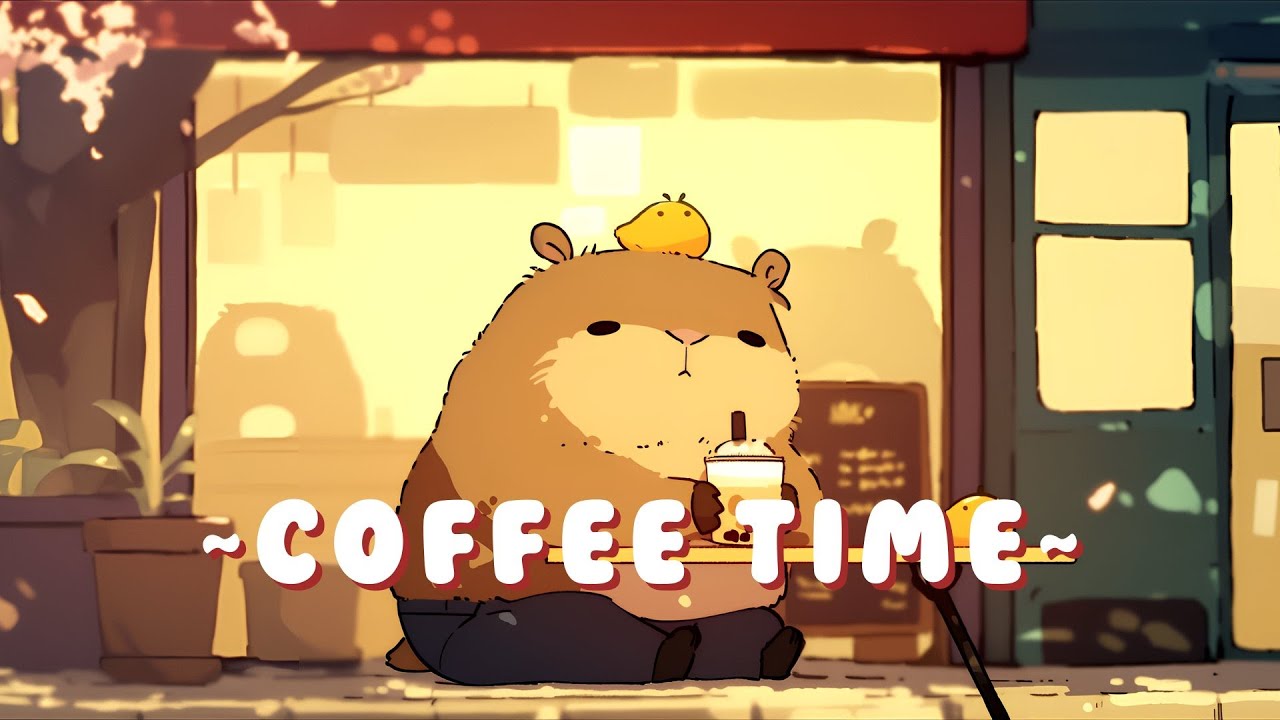 Capybara Study Beats - Relaxing Jazz Hop Collection ~ Peaceful Flow ~ 🦫 🌿 ☕