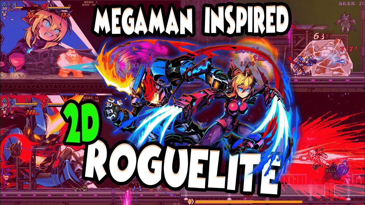 Двухмерный роуэлитный файтинг, вдохновленный Mega Man, &mdash; это ПОТРЯСАЮЩЕ! | Super Alloy Crush