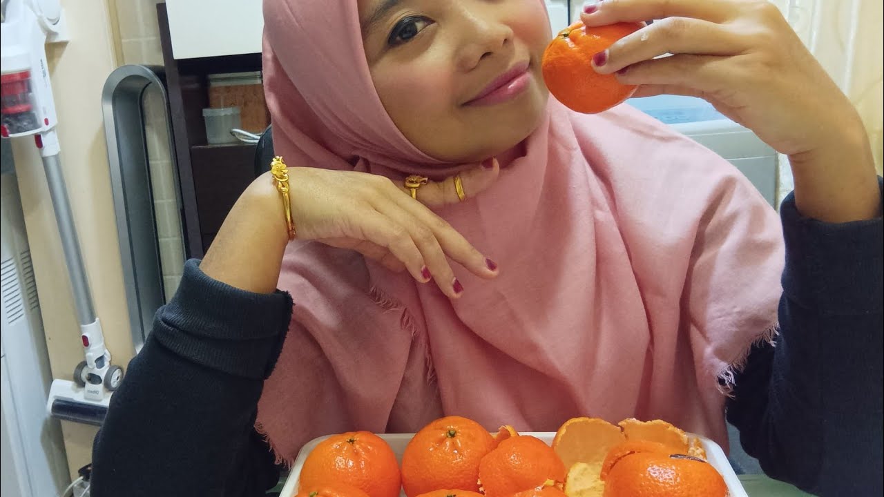 Mukbang jeruk mandarin #jerukmandarin#jerukmanis #macau @Pinkysweet51