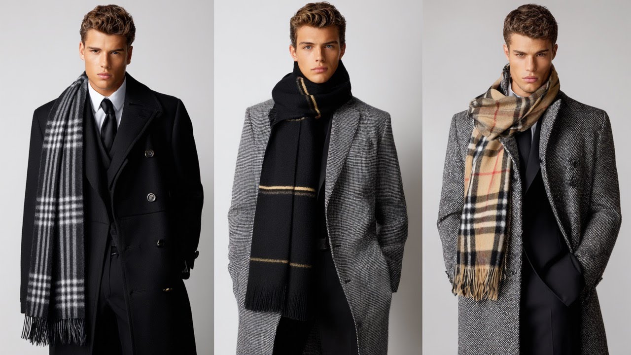 Осень-зима 2025 в стиле Burberry — стильная и элегантная мужская одежда для современных джентльменов
