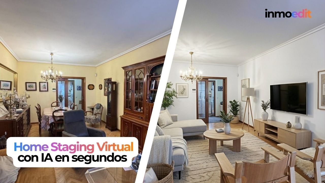 Cómo hacer un HOME STAGING VIRTUAL con IA en segundos
