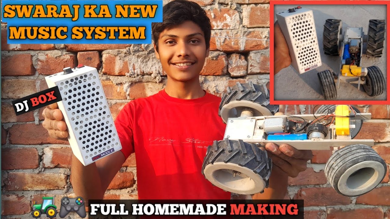 Swaraj855 Tractor 🚜🎮Ka New Music System In Homemade Making Dj Box Pvcpipe 