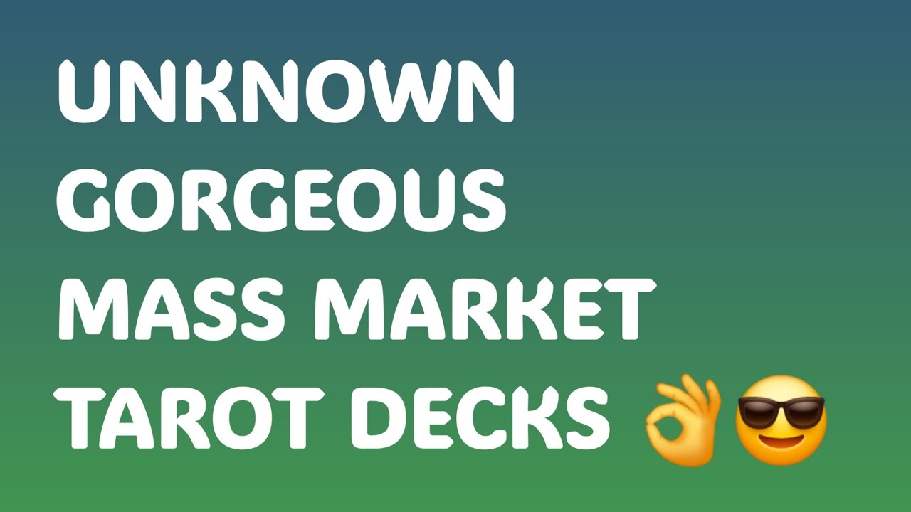 AMAZING LONG FORGOTTEN TAROT DECKS #unknowntarotdecks 