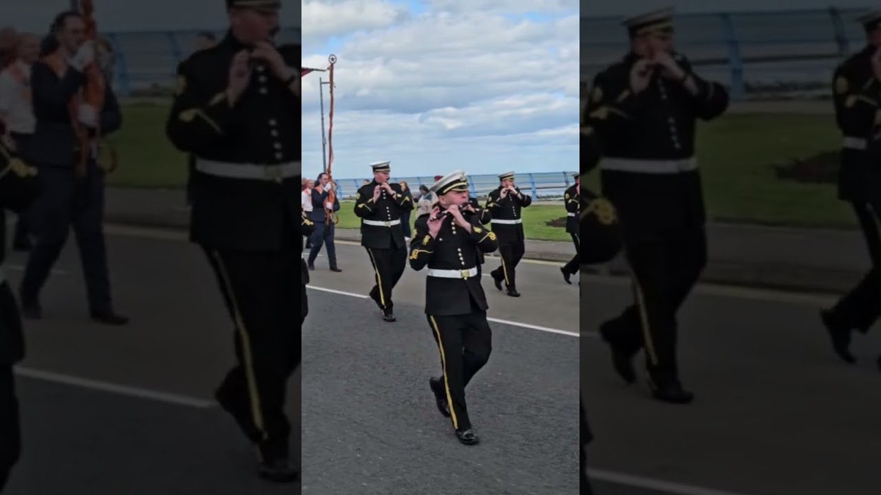 Shankill Road Defenders on parade in Carrickfergus 13-6-26 #shankillroaddefenders#fluteband