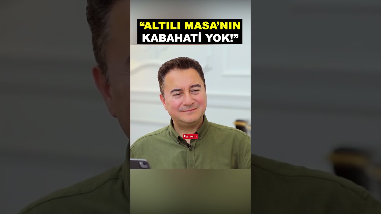 Besim Tibuk'tan Ali Babacan'a: Altılı Masa'nın hi&ccedil;bir kabahati yok!