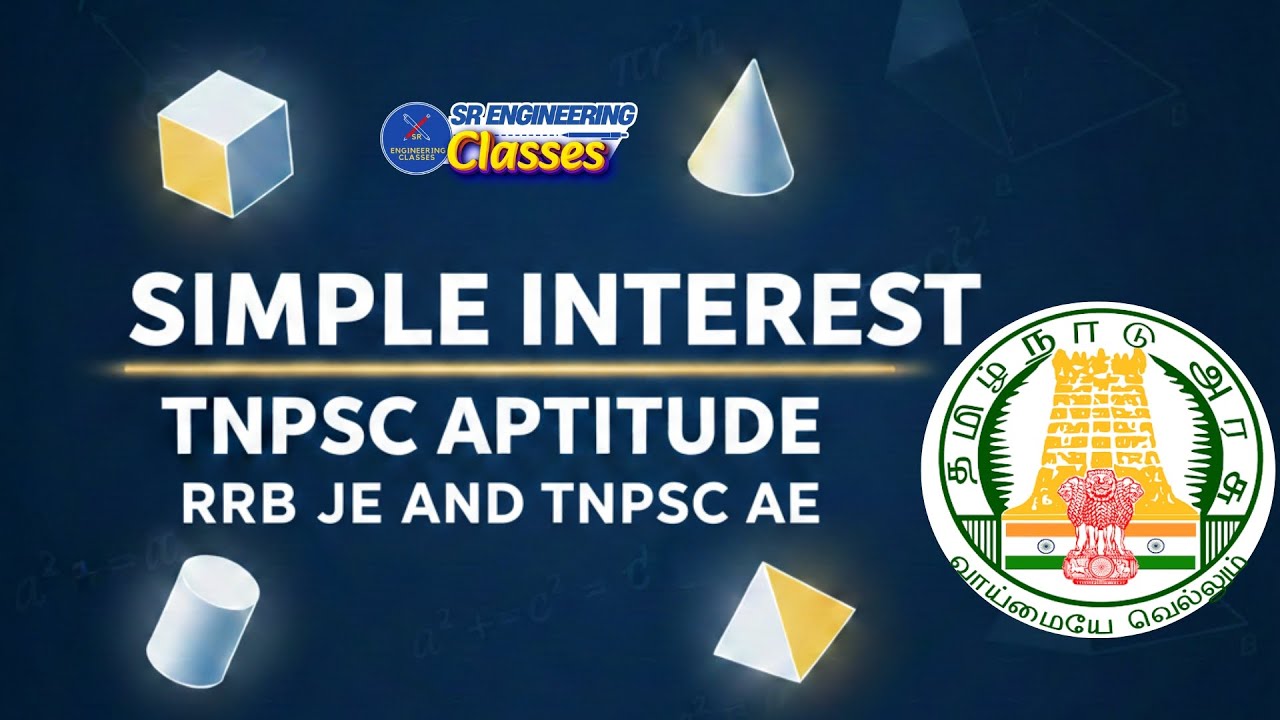 RRB JE and TNPSC AE |“Simple intrest & Shortcuts 🔥 | Aptitude LIVE Class” | Mrs. Divya