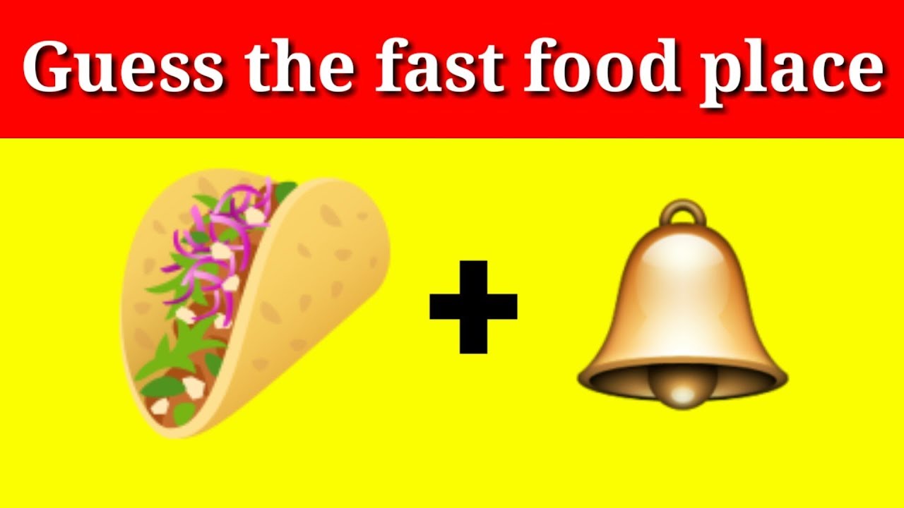CAN YOU GUESS THE FAST FOOD PLACE? ||Emoji quiz|| Amazing emoji challenge and quizes.