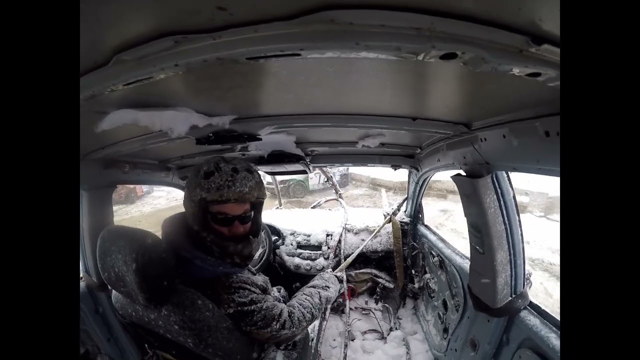 In Car With Zack McCormack Heat #1  Winter Demolition derby Gravenhurst 2024