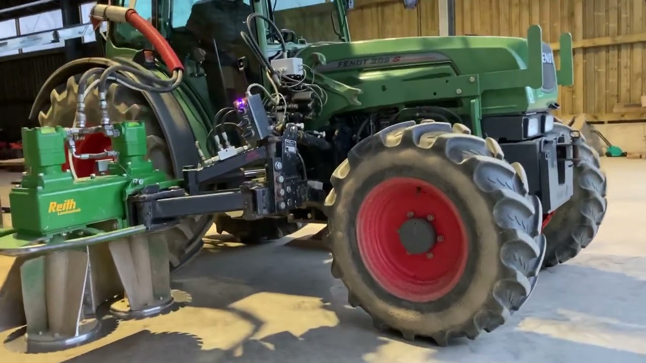 Hopfen Schneidgerät, automatische Tiefe Höhe Neigung Anpassung, Hops growing, auto leveling
