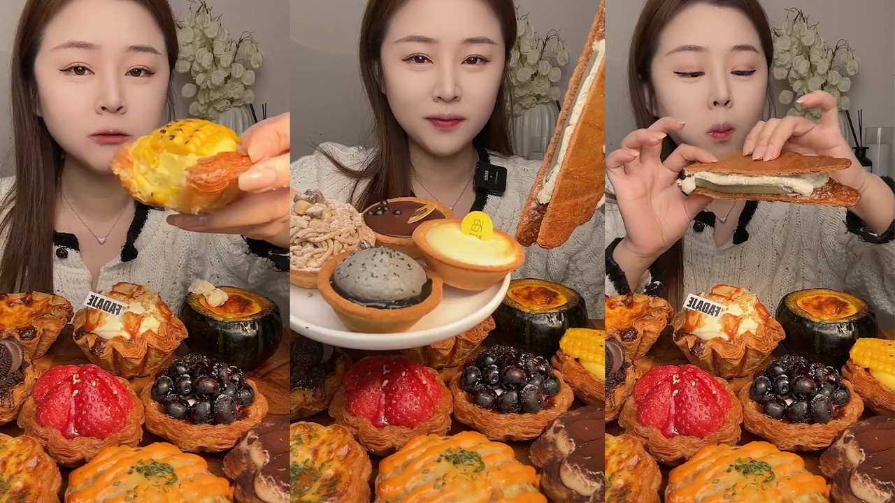 Serunya Cicipi Mukbang Kue Enak dan Menggoda Rasa Keju Coklat hingga Buah Segar