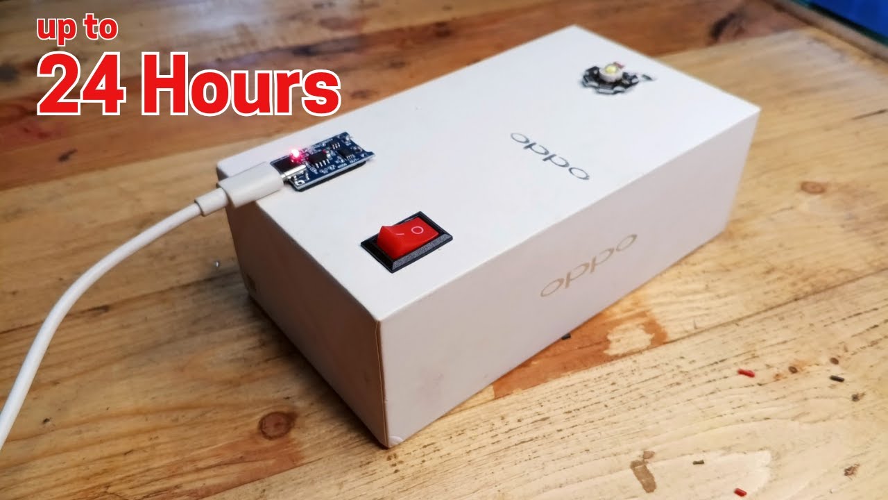 DIY Long Lasting Emergency Lamp from Old Smartphone Parts - Up to 24 Hours