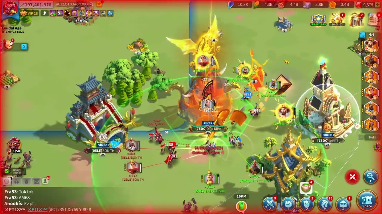 BABA TC ATATURK - SWARMING ENEMY  CITIES - Rise of Kingdoms