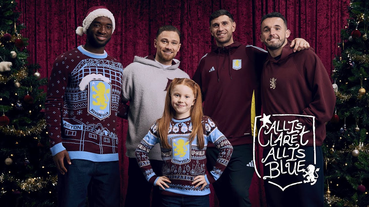 All is Claret, All is Blue. 💜 | Merry Christmas from Aston Villa