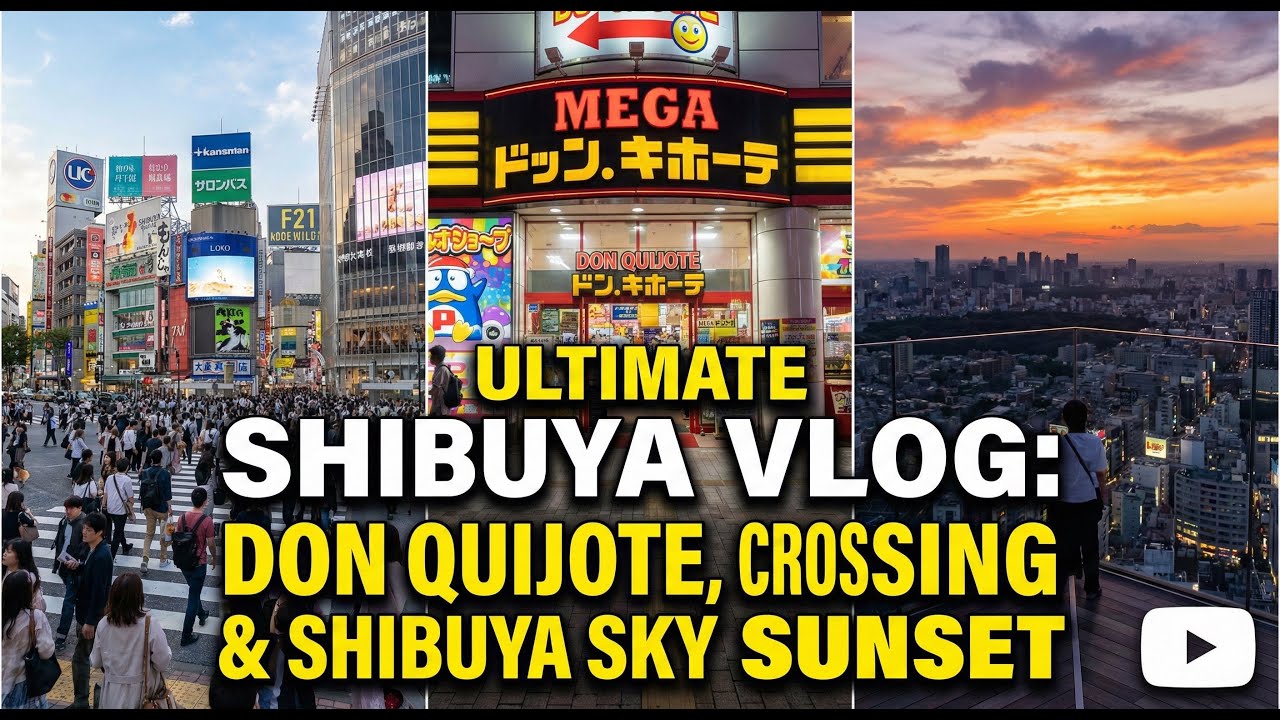 Shibuya Adventure & Kobe Beef | Shibuya Sky & Night Vibes!