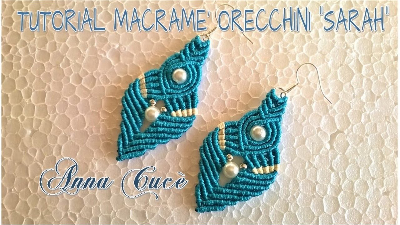Tutorial macramè orecchini 