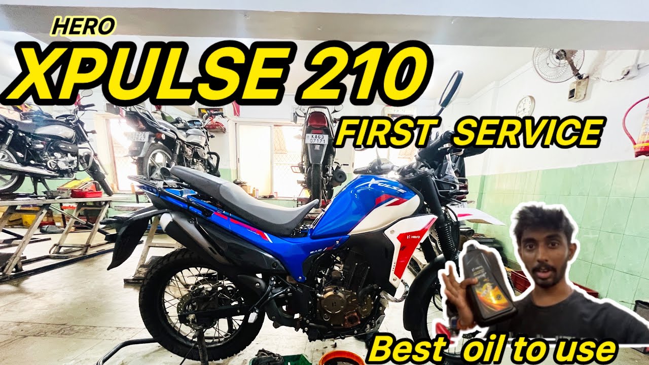 VLOG 80 |FINALLY FIRST SERVICE OF NEW XPULSE 210 #heroxpulse210 #kannadavlogs @ItsurAdi