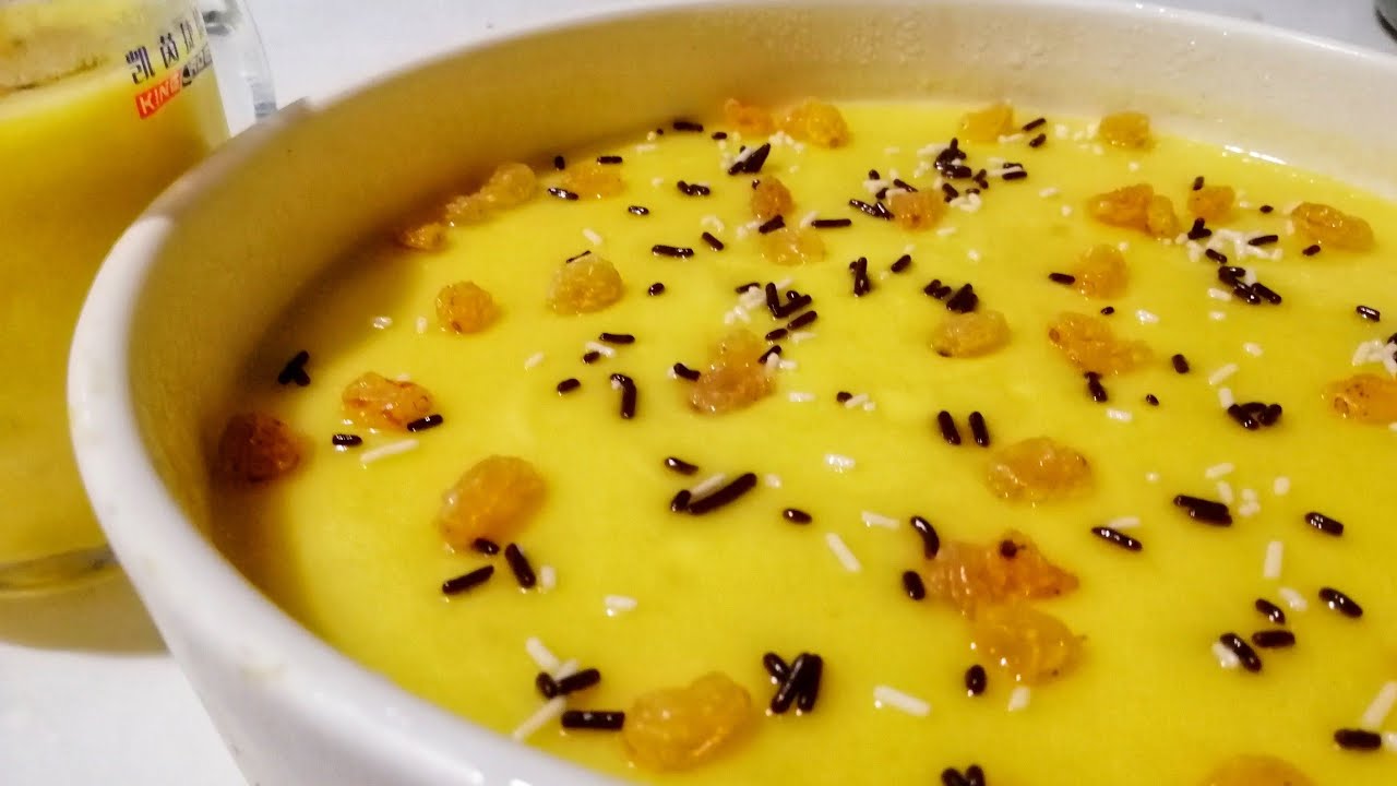 Easy Mango pudding using China grass||No oven||No steamer||No egg||Best dessert ever|| Eng sub/ep#25